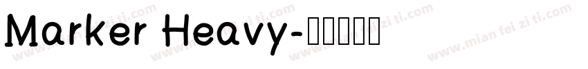 Marker Heavy字体转换